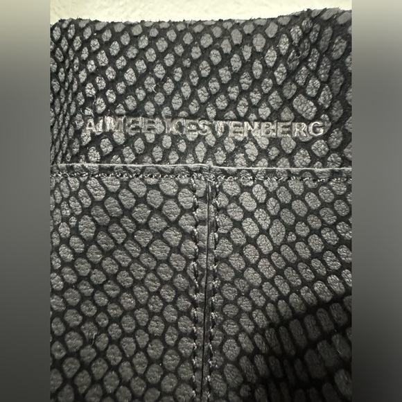 Aimee Kestenberg Rocco Lizard Embossed Shoulder Purse in Black - Picture 9 of 10